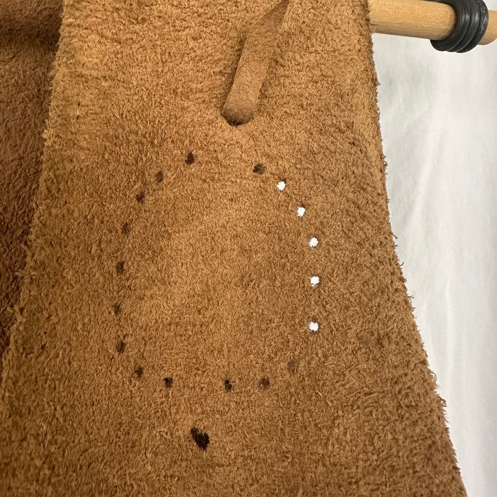 Brown Suede Fringe Festival Authentic 70’s Vest - Picture 4 of 4